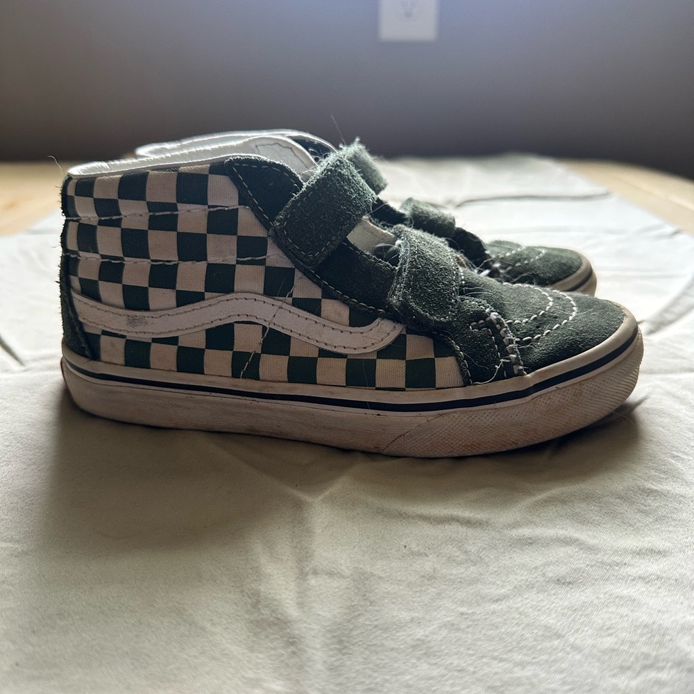 Kids Checkered High-Top Sneakers